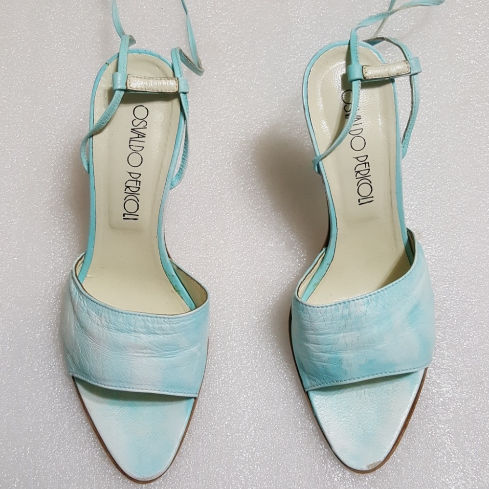 OSVALDO PERICOLI🎀 lace up heels size 37